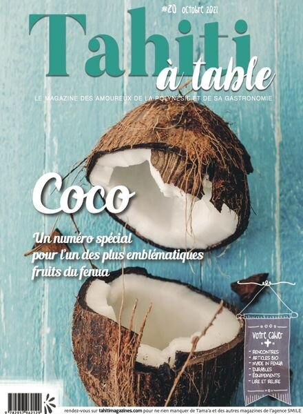 Tahiti a table – Octobre 2021 Cover