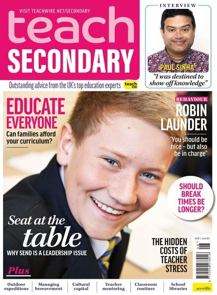 Teach Secondary – November 2021 Cover