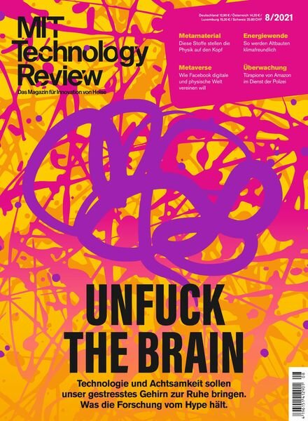 Technology Review – November 2021 Cover