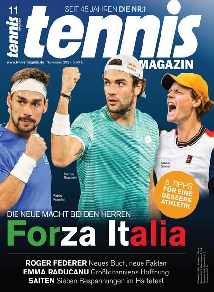 tennis Magazin – November 2021 Cover