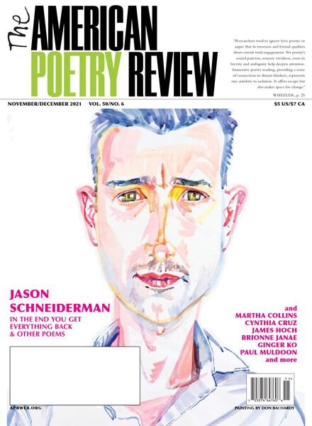 The American Poetry Review – November-December 2021 Cover