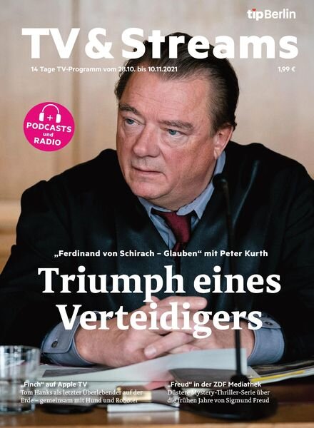 tipBerlin TV & Streams – 26 Oktober 2021 Cover