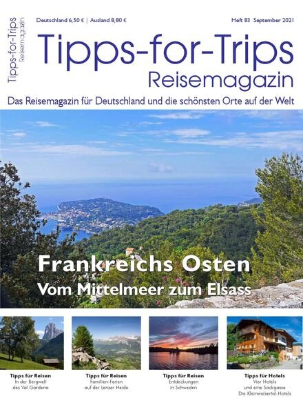 Tipps for Trips – September 2021 Cover