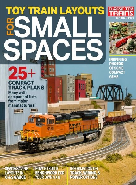 Toy Train Layouts for Small Spaces – September 2021 Cover