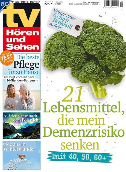 TV HOren und Sehen – 12 November 2021 Cover