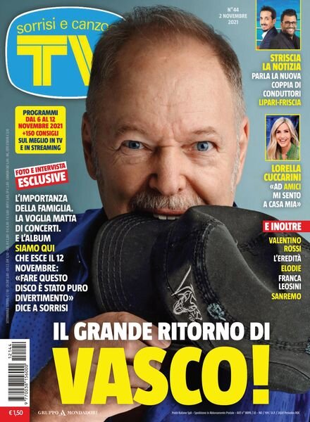 TV Sorrisi e Canzoni – 02 novembre 2021 Cover