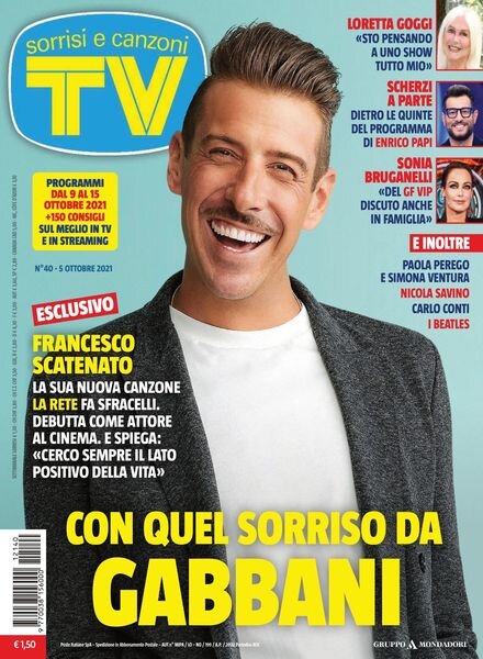 TV Sorrisi e Canzoni – 05 ottobre 2021 Cover