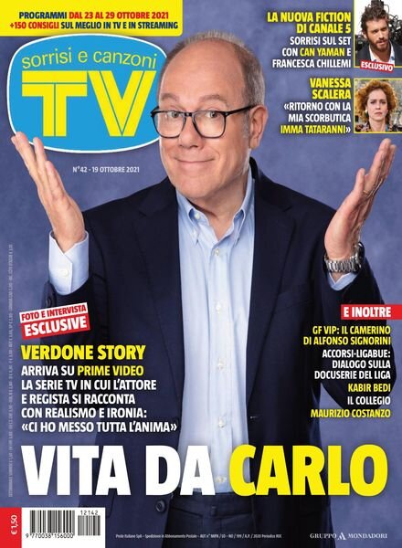 TV Sorrisi e Canzoni – 19 ottobre 2021 Cover