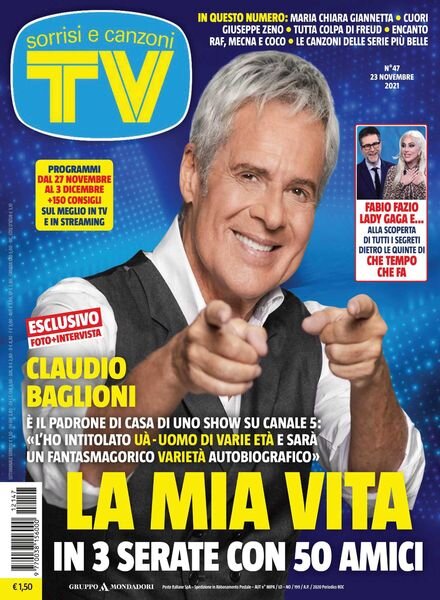 TV Sorrisi e Canzoni – 23 novembre 2021 Cover