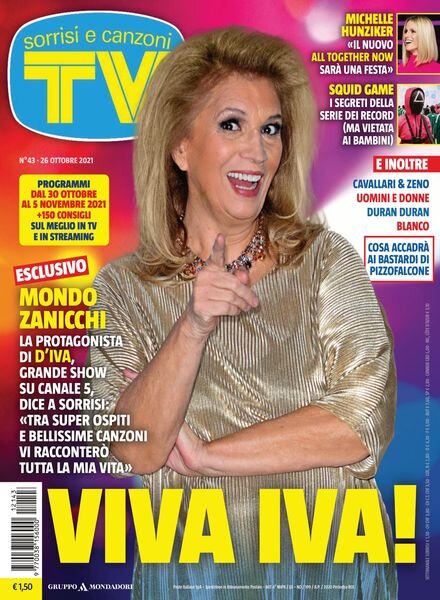 TV Sorrisi e Canzoni – 26 ottobre 2021 Cover