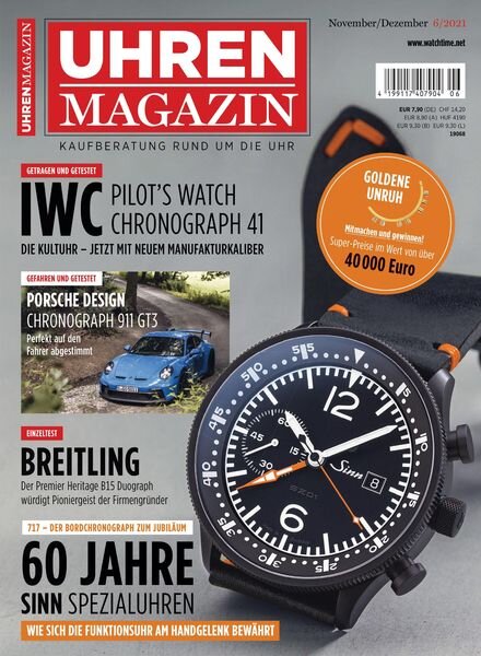 Uhren Magazin – Oktober 2021 Cover