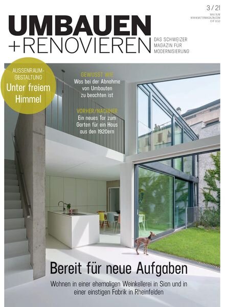 Umbauen + Renovieren – April 2021 Cover