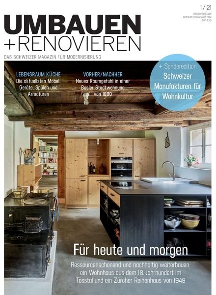Umbauen + Renovieren – Dezember 2020 Cover
