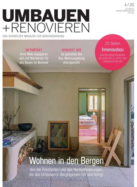 Umbauen + Renovieren – Juni 2020 Cover