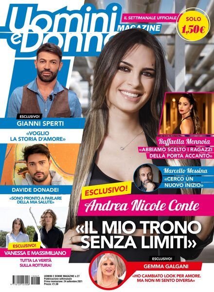 Uomini e Donne magazine – 24 settembre 2021 Cover
