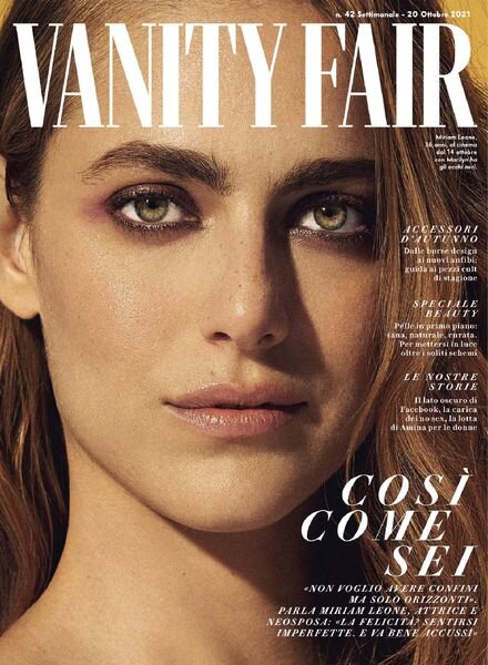 Vanity Fair Italia – 20 ottobre 2021 Cover