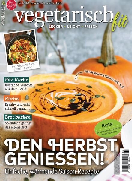 vegetarisch fit – Oktober 2021 Cover