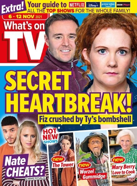 What’s on TV – 06 November 2021 Cover