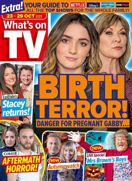 What’s on TV – 23 October 2021 Cover
