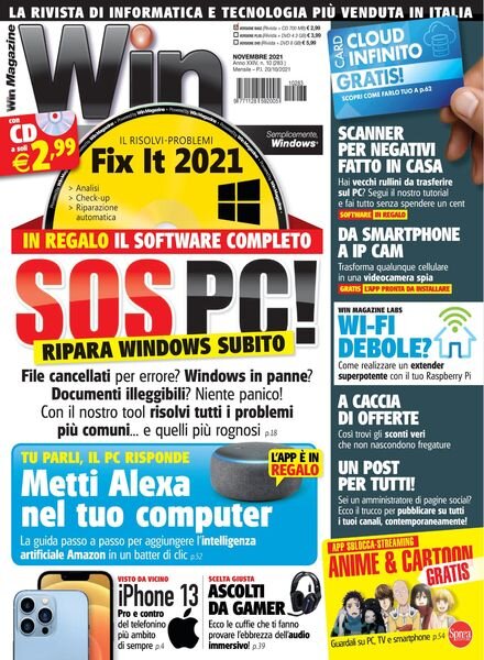 Win Magazine – novembre 2021 Cover