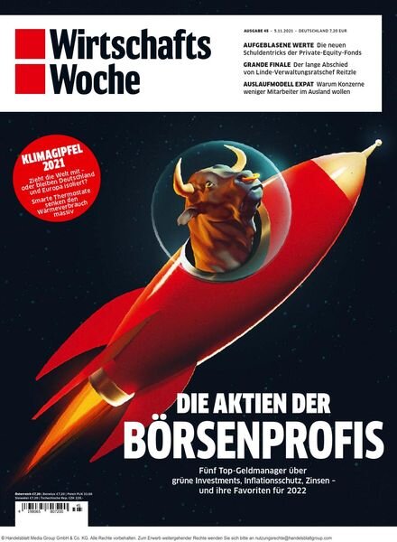 Wirtschaftswoche – 05 November 2021 Cover