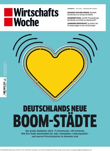 Wirtschaftswoche – 19 November 2021 Cover