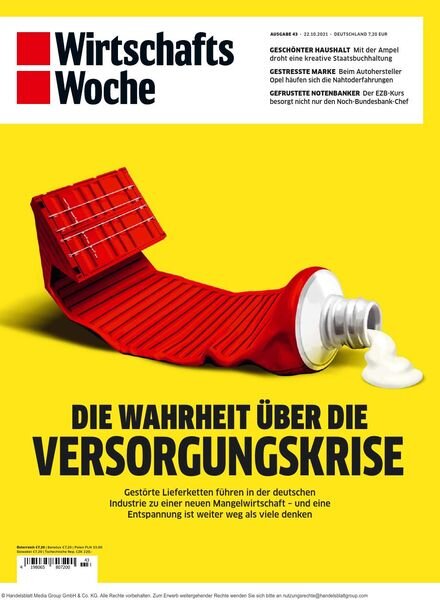 Wirtschaftswoche – 22 Oktober 2021 Cover