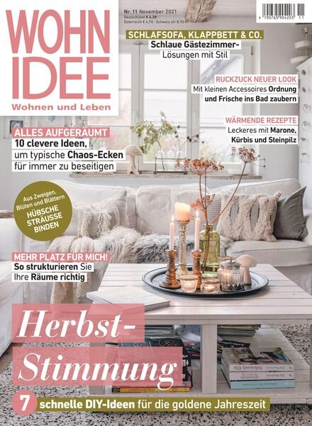 WOHNIDEE – Oktober 2021 Cover