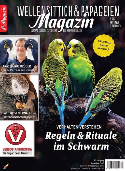 WP-Magazin Wellensittich & Papageien – November 2021 Cover
