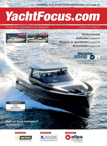 YachtFocus Magazine – 19 november 2021 Cover