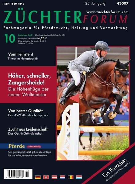 Zuchterforum – Oktober 2021 Cover