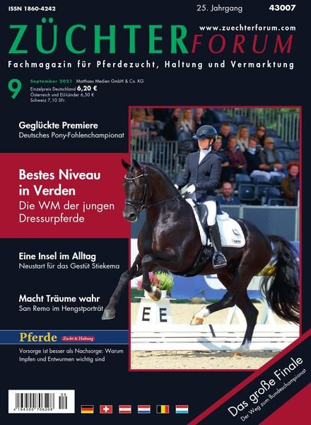 Zuchterforum – September 2021 Cover