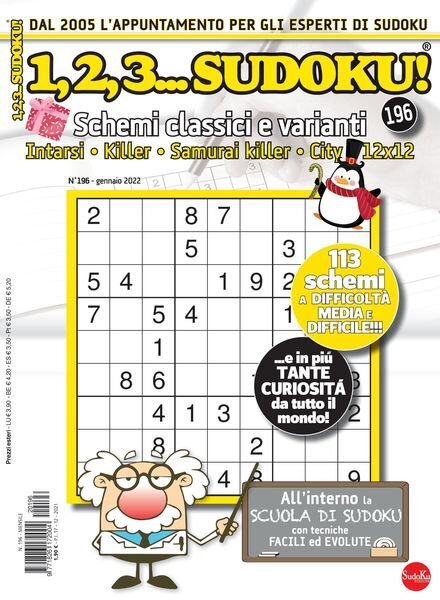 123 Sudoku – gennaio 2022 Cover