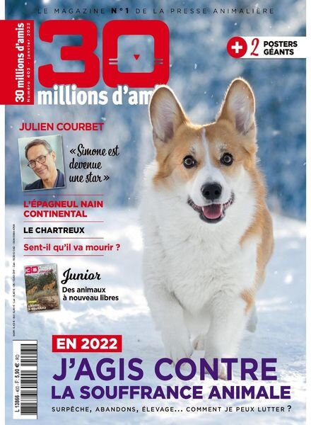 30 Millions d’Amis – Janvier 2022 Cover