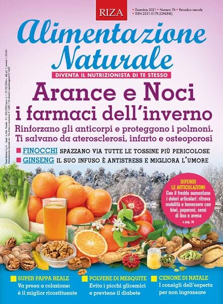 Alimentazione Naturale – Dicembre 2021 Cover