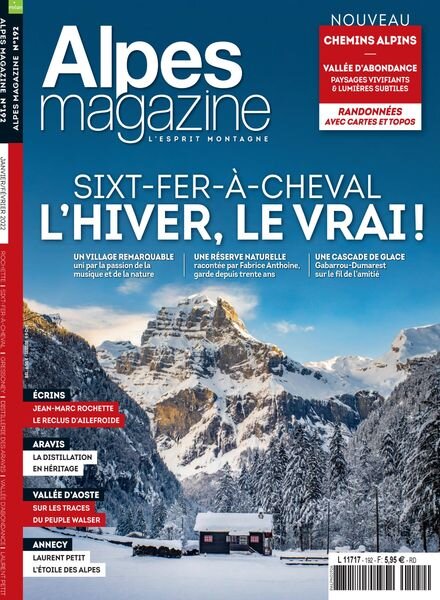 Alpes Magazine – Janvier-Fevrier 2022 Cover