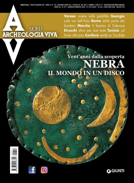 Archeologia Viva – Gennaio-Febbraio 2022 Cover