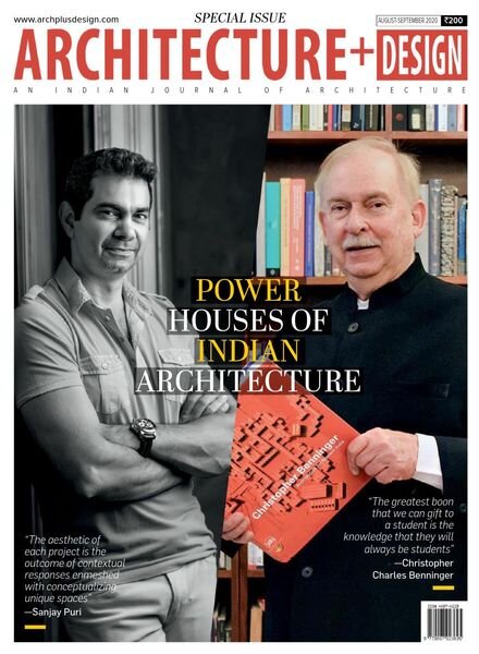 Architecture + Design – August-September 2020 Cover
