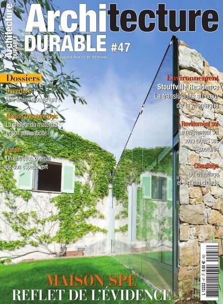 Architecture Durable – Novembre-Decembre 2021 Cover