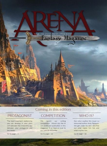 Arena Fantasy Magazine – Issue 1 – Summer 2021 Cover
