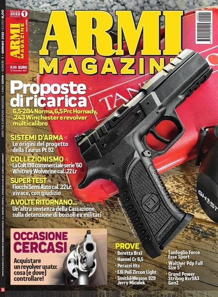 Armi Magazine – Gennaio 2022 Cover