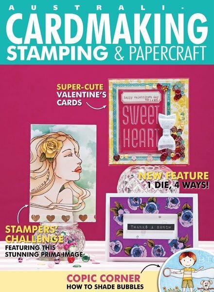 Australian Cardmaking Stamping & Papercraft – December 2021 Cover