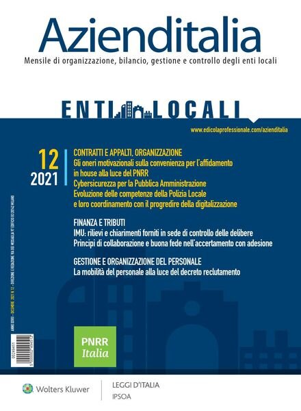 Azienditalia – Dicembre 2021 Cover