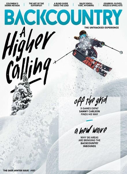 Backcountry – Issue 137 – The Deep Winter Issue – January 2021 Cover