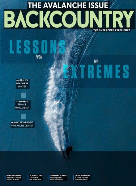 Backcountry – Issue 141 – The Avalanche Issue – October 2021 Cover