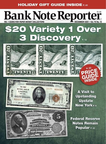 Banknote Reporter – December 2021 Cover
