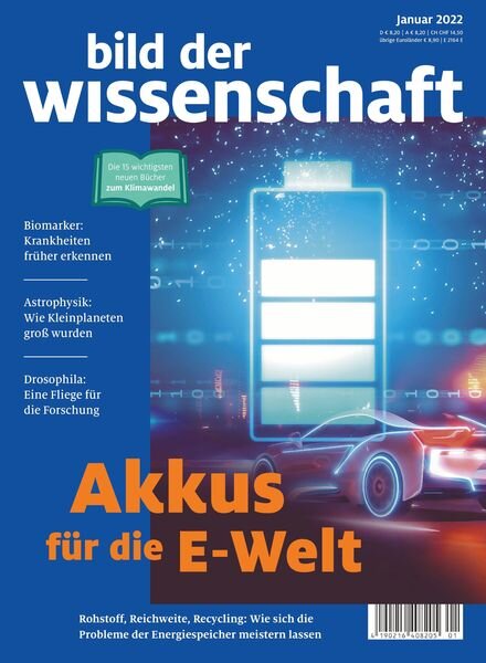 Bild der Wissenschaft – Januar 2022 Cover