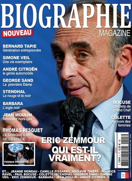 Biographie Magazine – Novembre 2021 – Janvier 2022 Cover