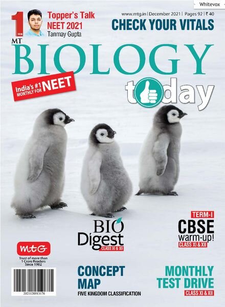 Biology Today – December 2021 Cover