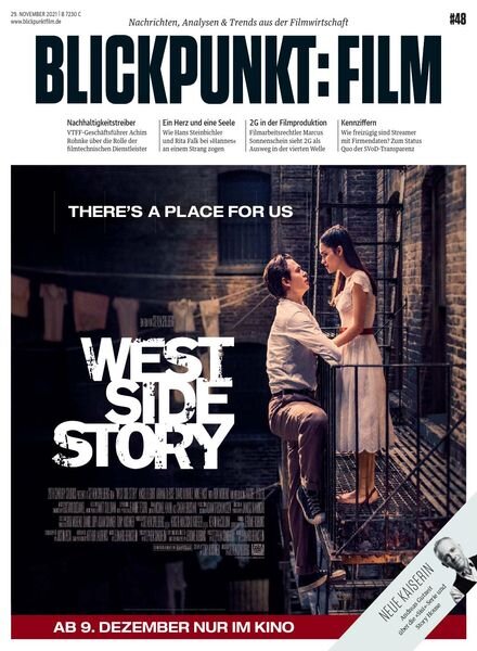 Blickpunkt Film – 29 November 2021 Cover